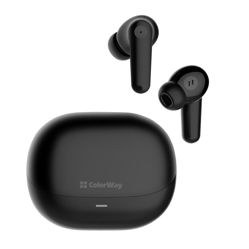 Bluetooth-гарнітура СolorWay Slim TWS-1 Earbuds Long Life Black (CW-TWS1BK1) | ARAGO