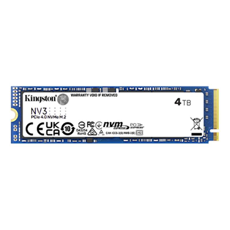 Накопичувач SSD 4TB M.2 NVMe Kingston NV3 M.2 2280 PCIe Gen4.0 x4 (SNV3S/4000G) | ARAGO