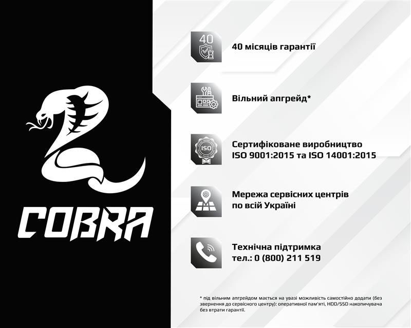 Персональный компьютер COBRA Advanced (I14F.8.H1S1.55.2384) | ARAGO