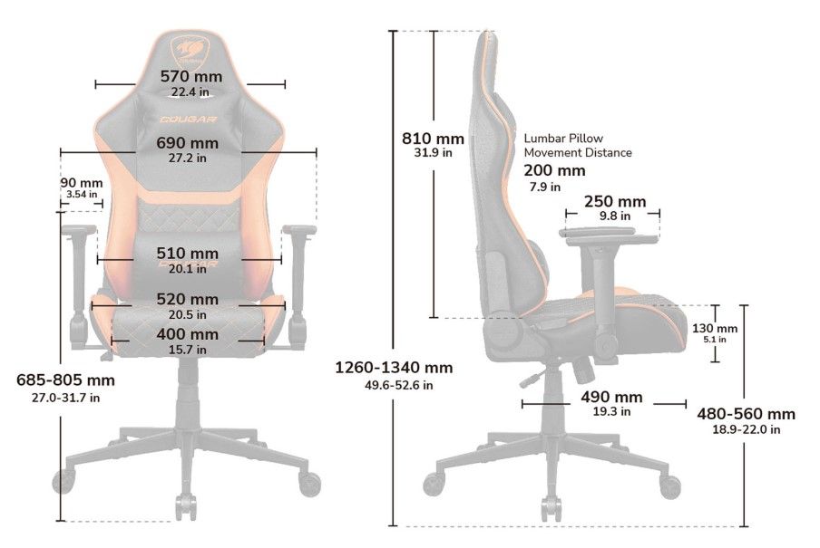 Крісло для геймерів Cougar Armor One V2 F | ARAGO