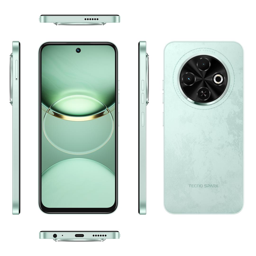 Смартфон Tecno Spark 30C (KL5n) 4/128GB Magic Skeen Green (4894947051807) | ARAGO
