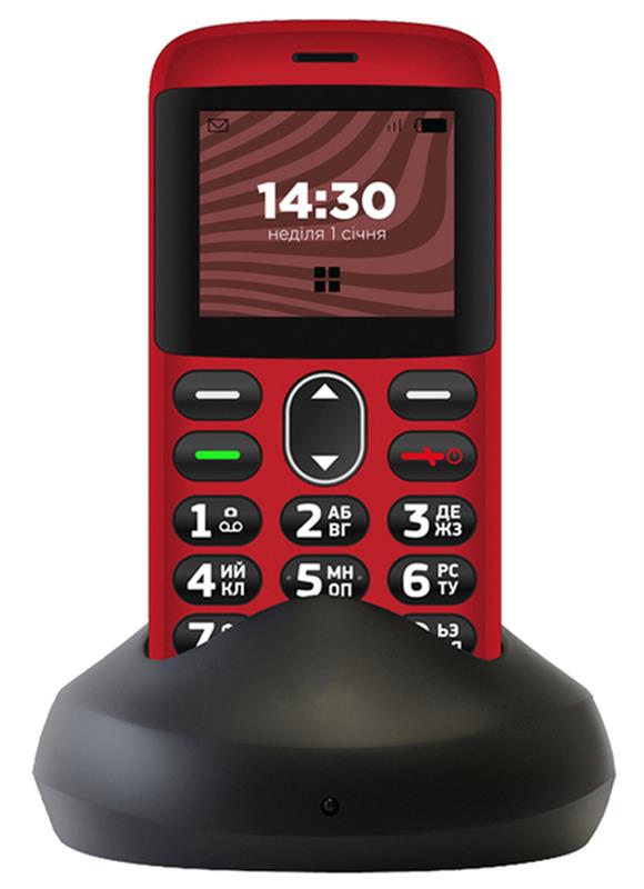 Мобильный телефон Ergo R201 Dual Sim Red | ARAGO