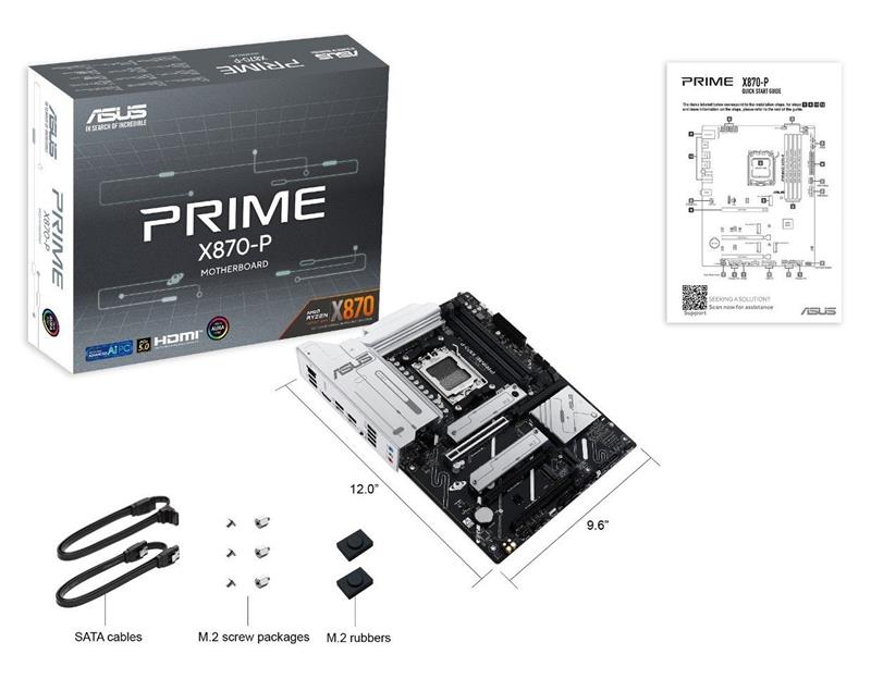 Материнська плата Asus Prime X870-P Socket AM5 | ARAGO