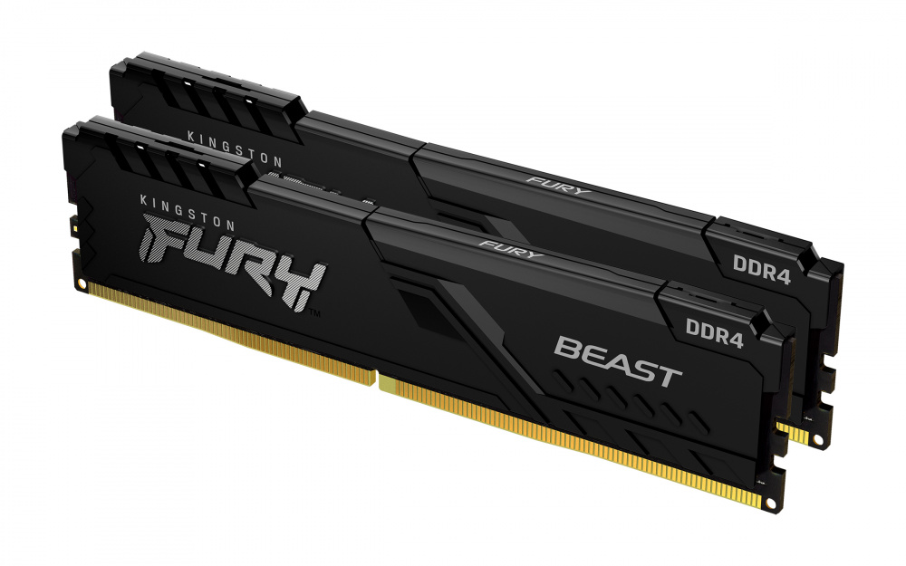 Модуль пам`ятi DDR4 2x8GB/2666 Kingston Fury Beast Black (KF426C16BBK2/16) | ARAGO