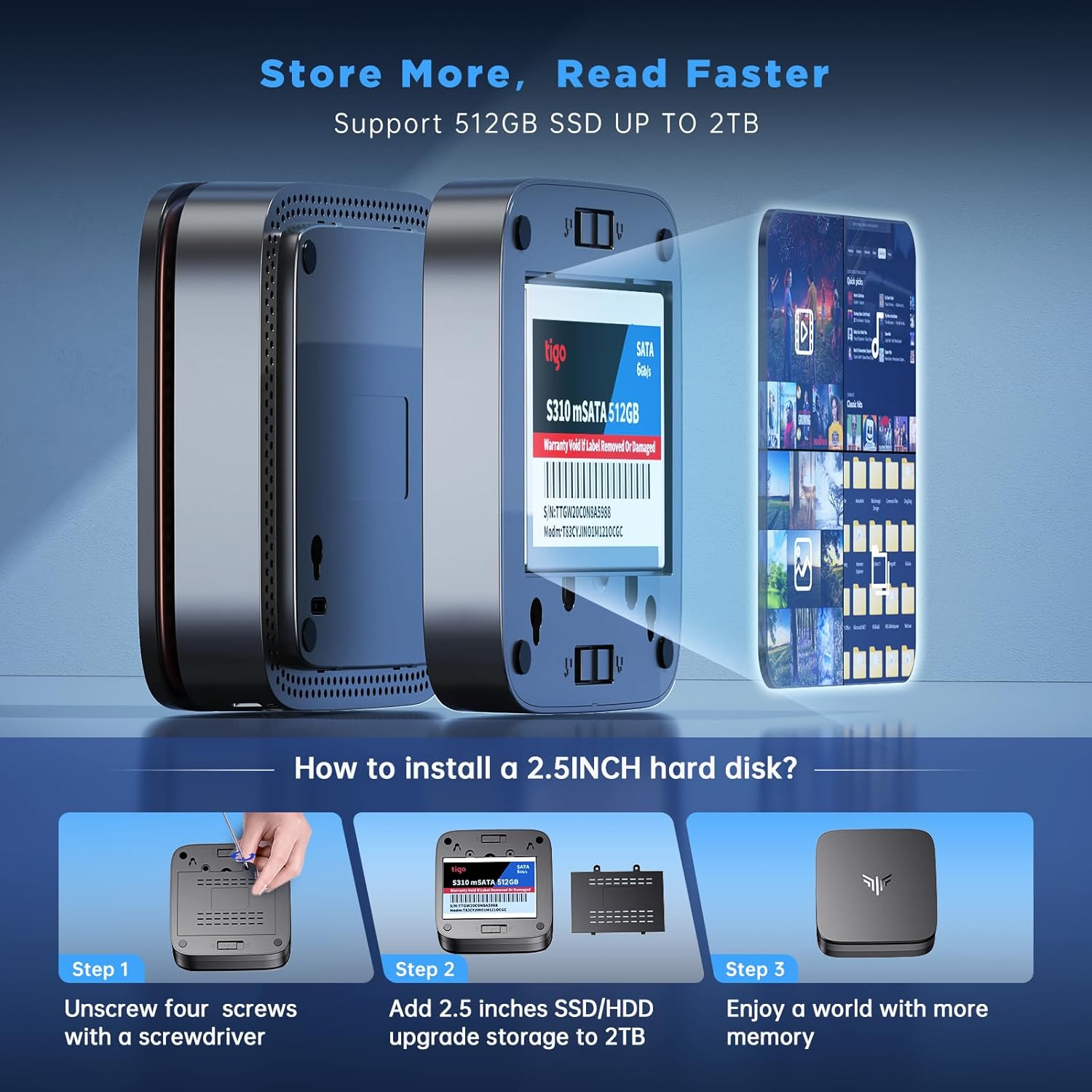 Неттоп NiPoGi AK1 Plus (794677124175) | ARAGO