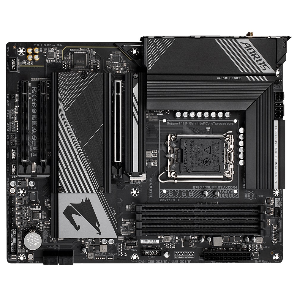 Материнська плата Gigabyte B760 Aorus Elite AX DDR4 Socket 1700 | ARAGO