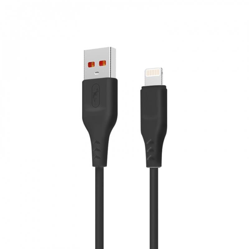 Кабель SkyDolphin S61LB USB - Lightning (M/M), 2 м, Black (USB-000575) | ARAGO