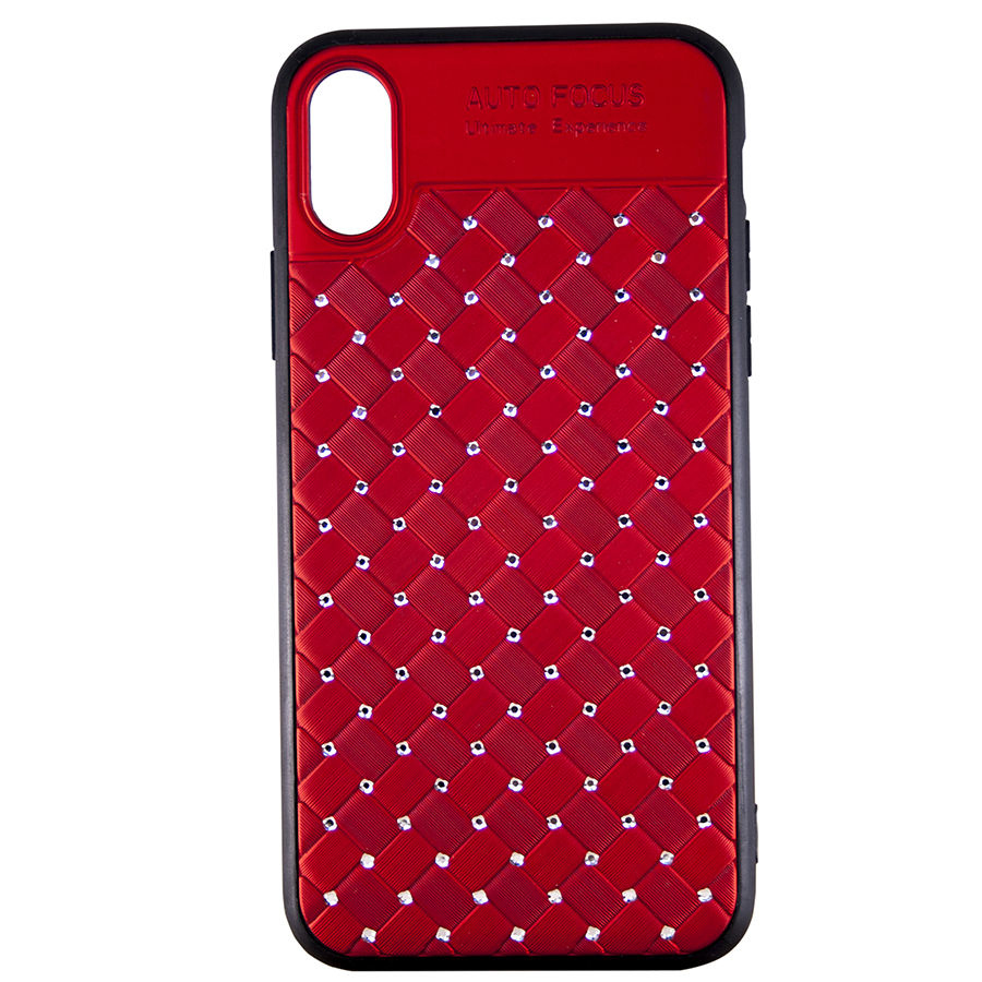Силикон NETTING DIAMOND iPhone XS Max красный | ARAGO