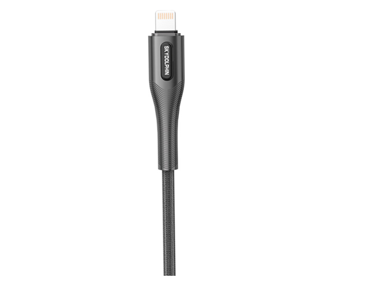 Кабель SkyDolphin S01L USB - Lightning (M/M), 1 м, Black (USB-000581) | ARAGO