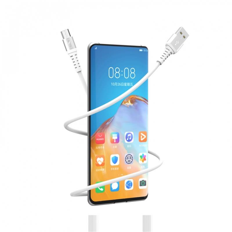 Кабель SkyDolphin S05V TPE Frost Line USB - micro USB (M/M), 1 м, White (USB-000552) | ARAGO