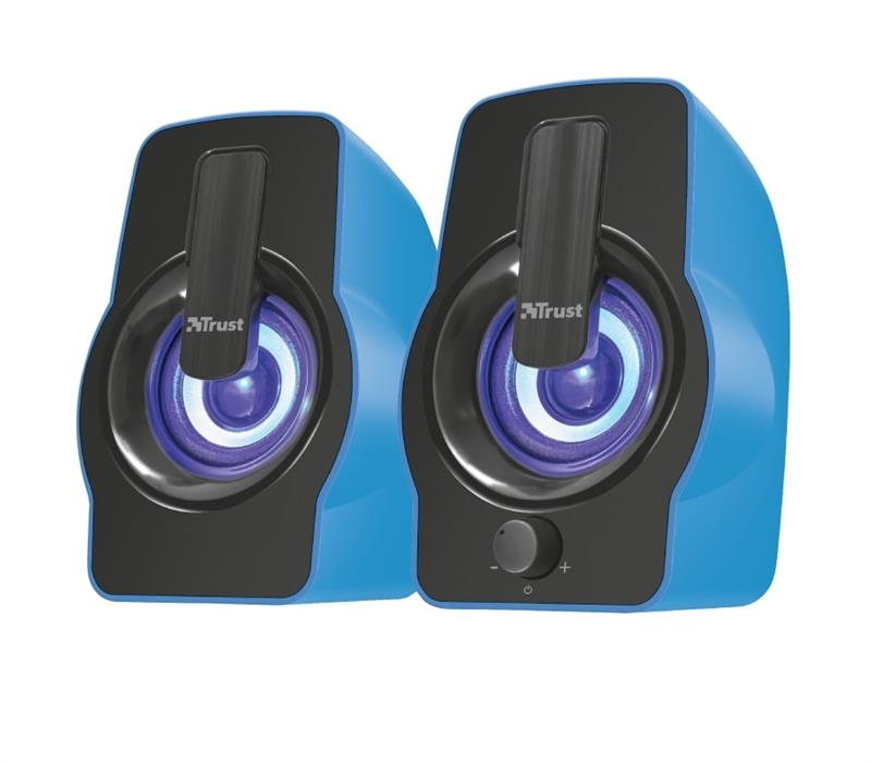 Акустическая система Trust 2.0 Gemi RGB Blue (22978) | ARAGO