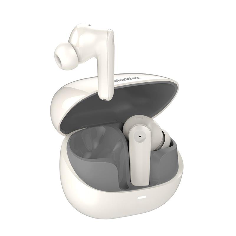 Bluetooth-гарнітура СolorWay Slim TWS-1 Earbuds Long Life Beige (CW-TWS1BE) | ARAGO