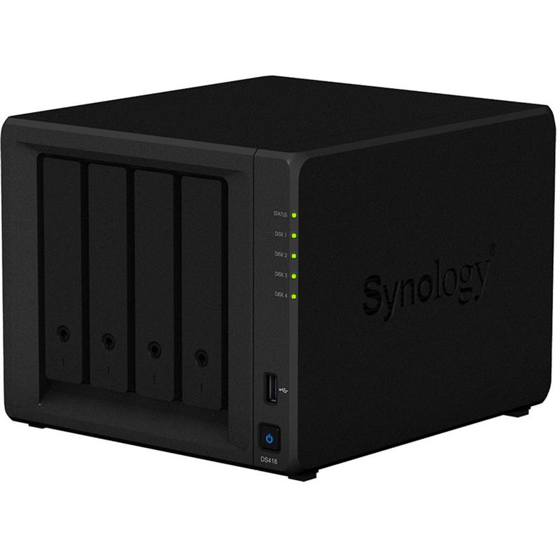 Сетевое хранилище NAS Synology DS418 4x3.5" SATA, 2x1GE, 2xUSB3.0 | ARAGO