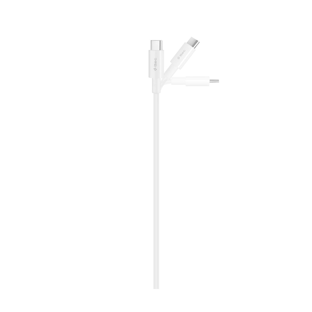 Кабель Ttec USB Type-C - USB Type-C (M/M), 3 м, White (2DK48B) | ARAGO