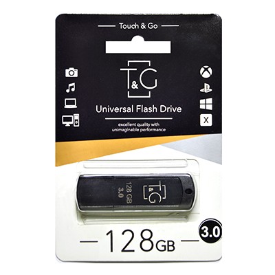 USB3.0 128GB T&G 011 Classic Series Black (TG011-128GB3BK) | ARAGO