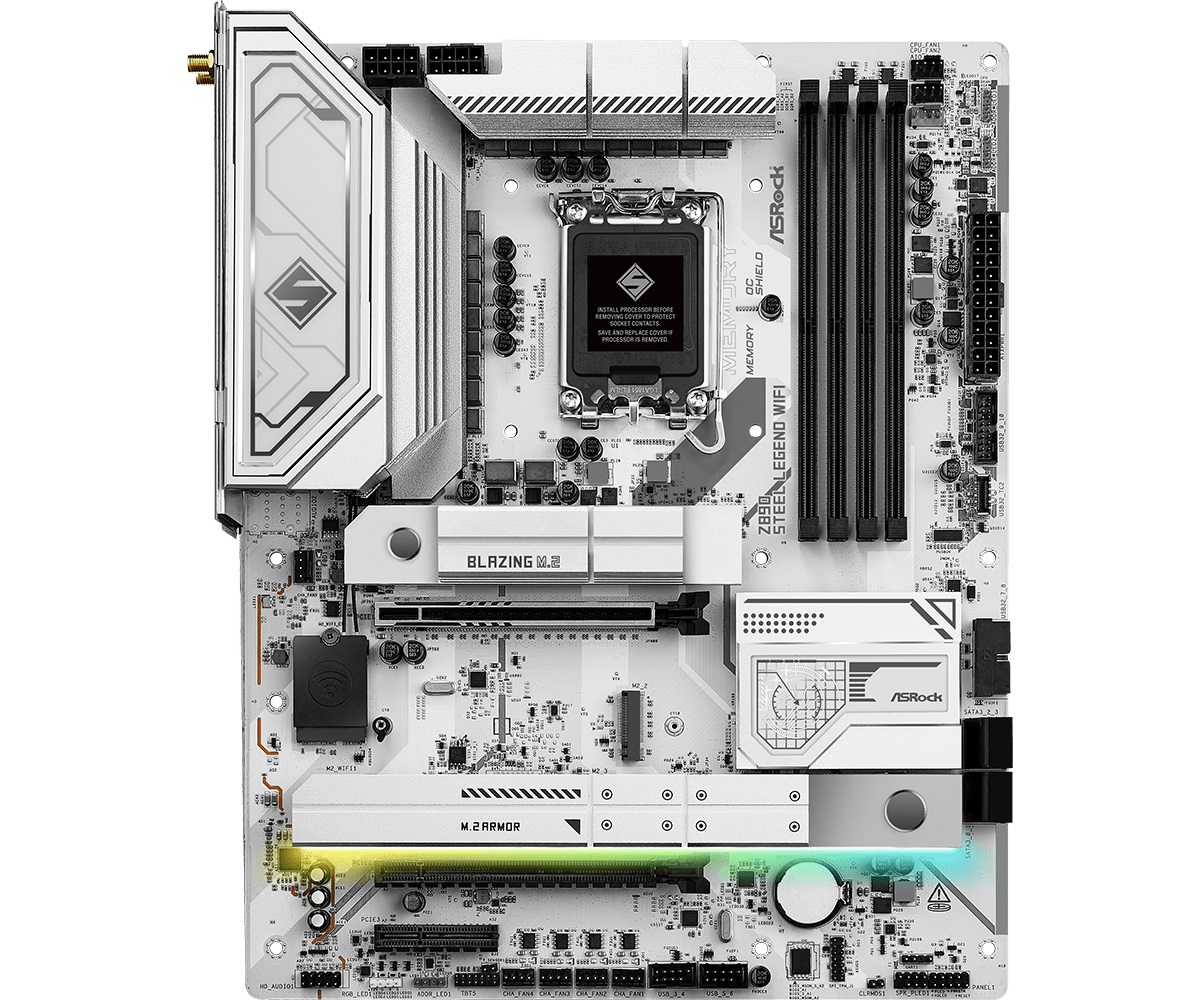 Материнська плата ASRock Z890 Steel Legend WiFi Socket 1851 | ARAGO