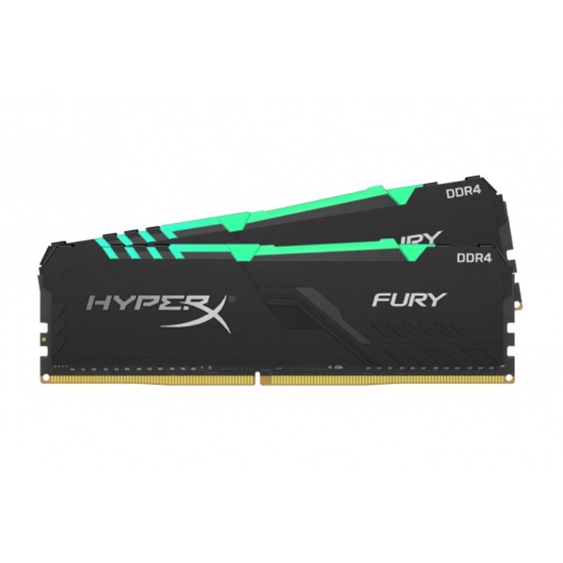DDR4 2x32GB/3600 Kingston HyperX Fury RGB Black (HX436C18FB3AK2/64) | ARAGO