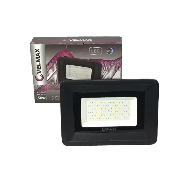 картинка LED прожектор Velmax, 50W, 4500Lm, 6200К от магазина Компания+
