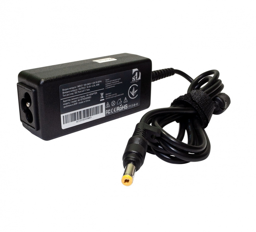 Блок живлення 1StCharger для ноутбука Sony 10.5V 45W 4.3A 4.8x1.7мм (AC1STSO45WB3) | ARAGO