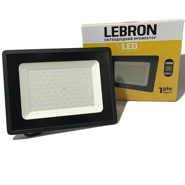 картинка Прожектор світлодіодний LED Lebron LF, 100W,  8500Lm, 6000К от магазина Компания+
