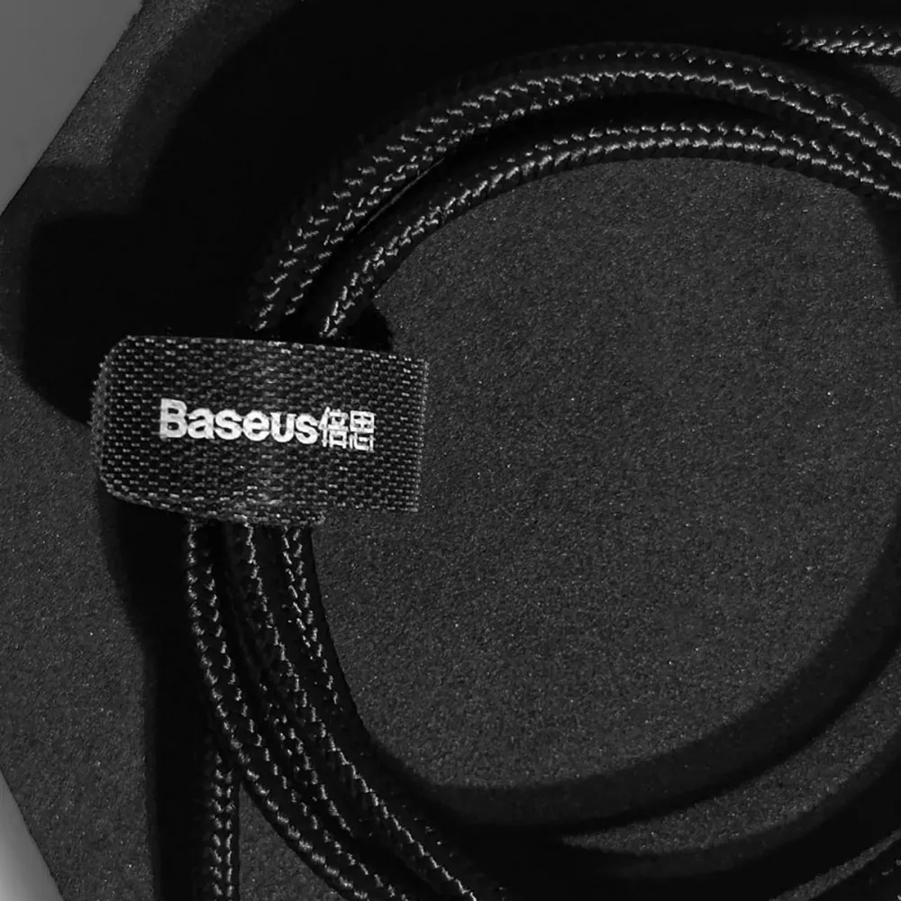 Кабель Baseus Cafule USB-Lightning, 2.4A, 1м Black (6953156283343) | ARAGO