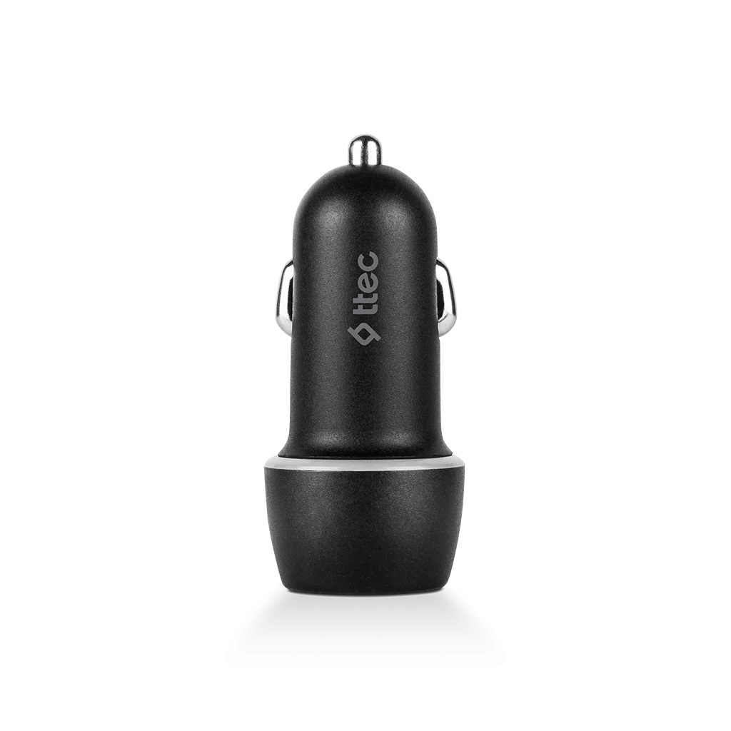 Автомобільний зарядний пристрій Ttec SmartCharger Duo USB-C/USB-A /30Вт Black (2CKS24S) | ARAGO