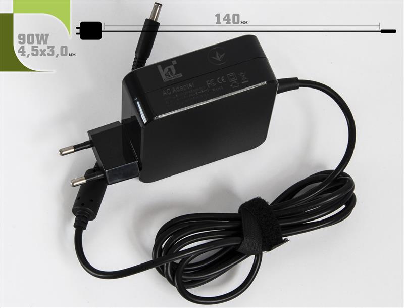 Блок живлення 1StCharger для ноутбука Dell 19.5V 90W 4.62A 4.5х3.0мм Wall Mount (WM1ST19.5V90W4530D) | ARAGO