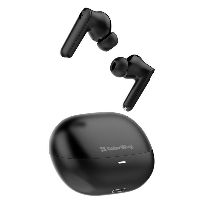 Bluetooth-гарнітура СolorWay Slim TWS-1 Earbuds Long Life Black (CW-TWS1BK1) | ARAGO