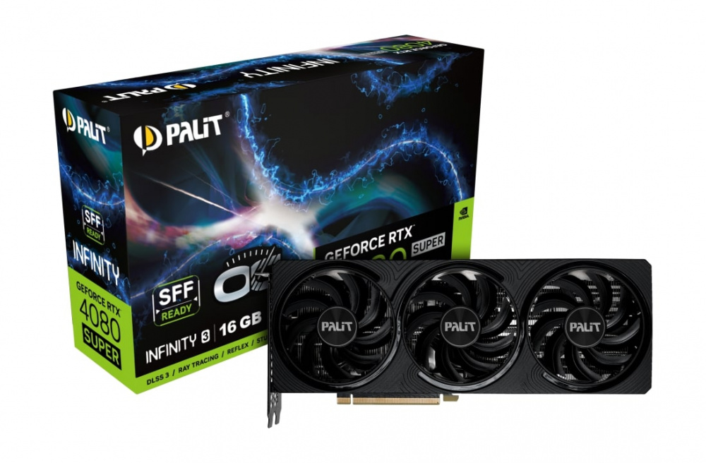 Відеокарта GF RTX 4080 Super 16GB GDDR6X Infinity 3 OC Palit (NED408SS19T2-1032S) | ARAGO