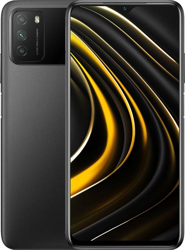 Смартфон Xiaomi Poco M3 4/64GB Dual Sim Power Black | ARAGO