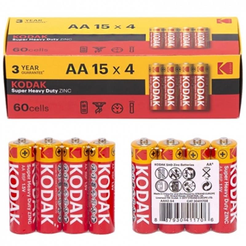 Батарейка Kodak Super Heavy Duty AA/R06 60шт/уп | ARAGO