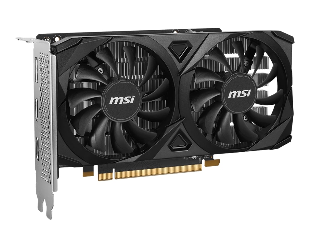 Відеокарта GF RTX 3050 6GB GDDR6 Ventus 2X E 6G OC MSI (GeForce RTX 3050 VENTUS 2X E 6G OC) | ARAGO