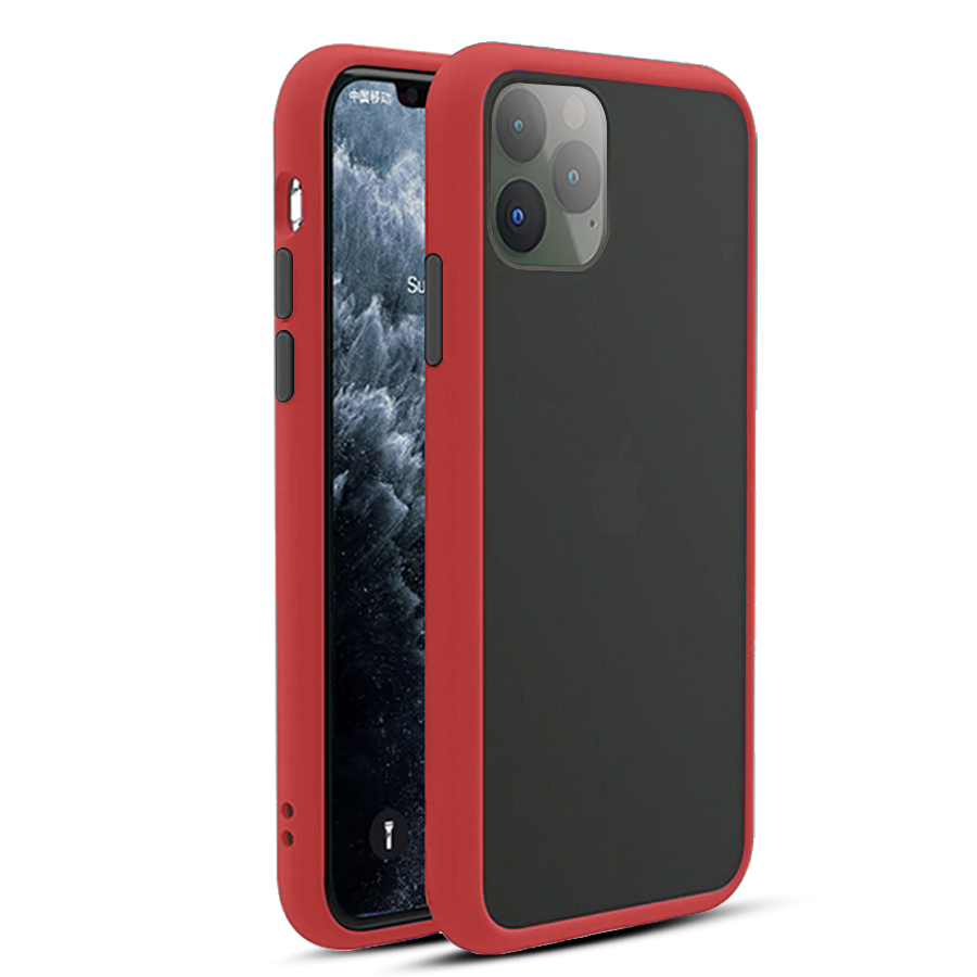 Силикон MATT CASE iPhone 11 Pro Max with glass красный | ARAGO
