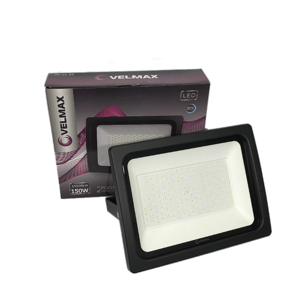 картинка LED прожектор мощный Velmax, 150W, 14500Lm, 6200К от магазина Компания+