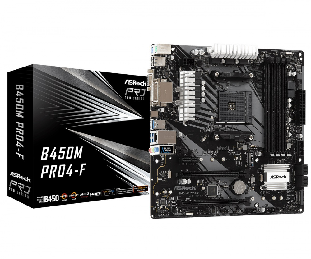 ASRock B450M Pro4-F Socket AM4 | ARAGO