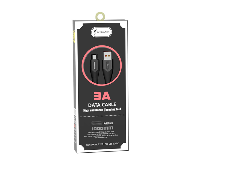 Кабель SkyDolphin S01V USB - micro USB (M/M), 1 м, Black (USB-000585) | ARAGO