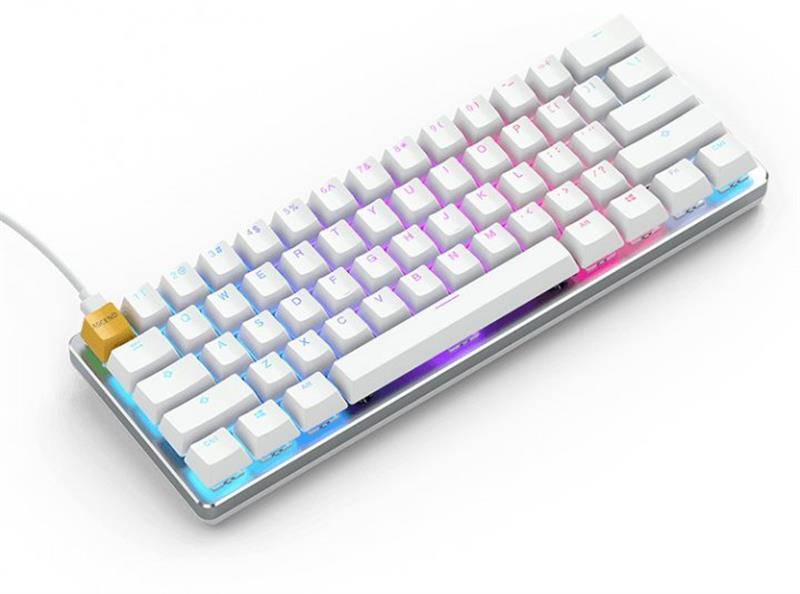 Клавиатура Glorious GMMK Compact (GLO-GMMK-COM-BRN-W) White USB | ARAGO