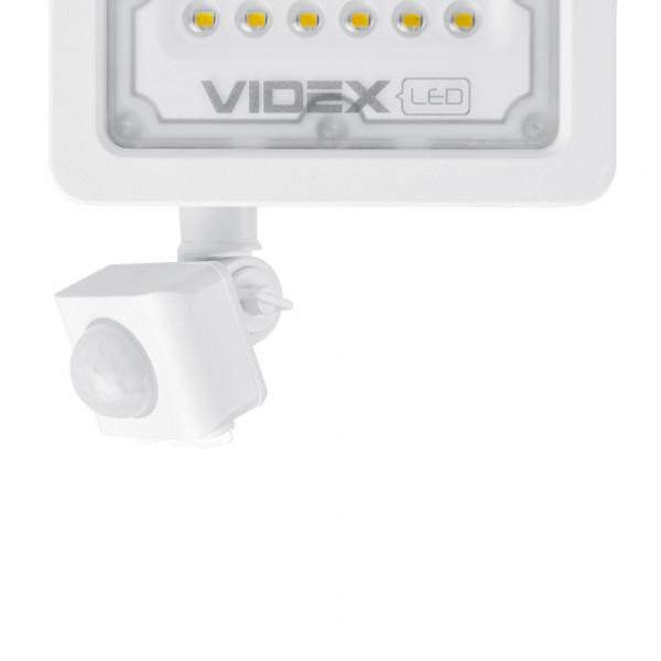 картинка LED прожектор VIDEX F2e 20W 5000K з датчиком руху та освітленості от магазина Компания+