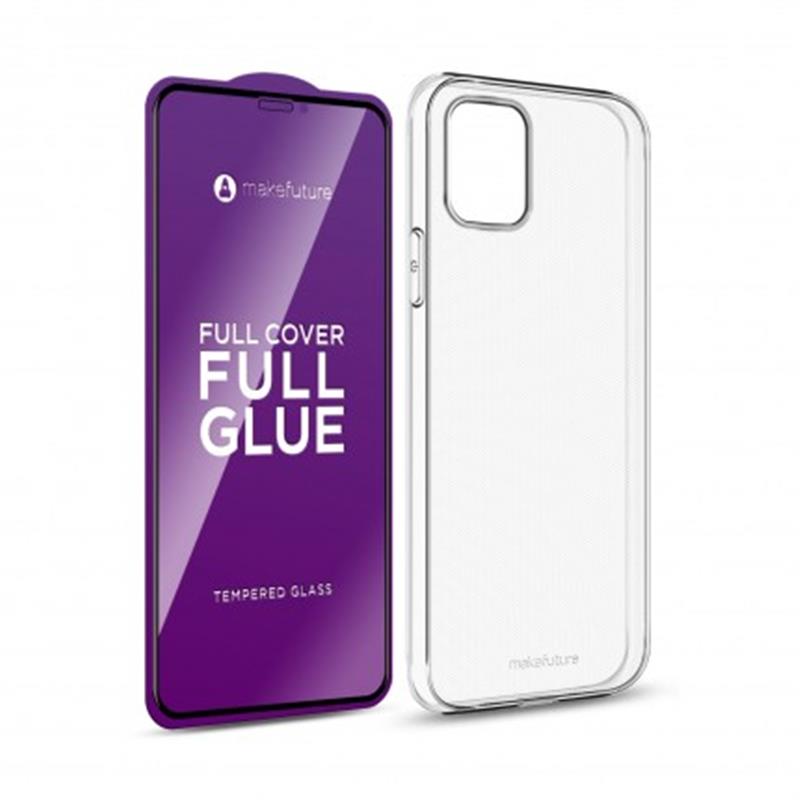 Чехол-накладка MakeFuture Air для Apple iPhone 12 Mini Clear (MSFA-AI12M) + стекло | ARAGO