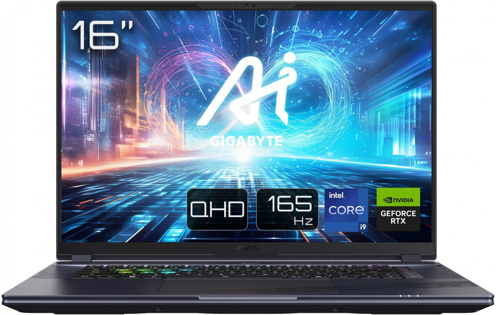 Ноутбук Gigabyte Aorus 16X (2024) (AORUS 16X ASG-63UAC64SH) Midnight Gray | ARAGO