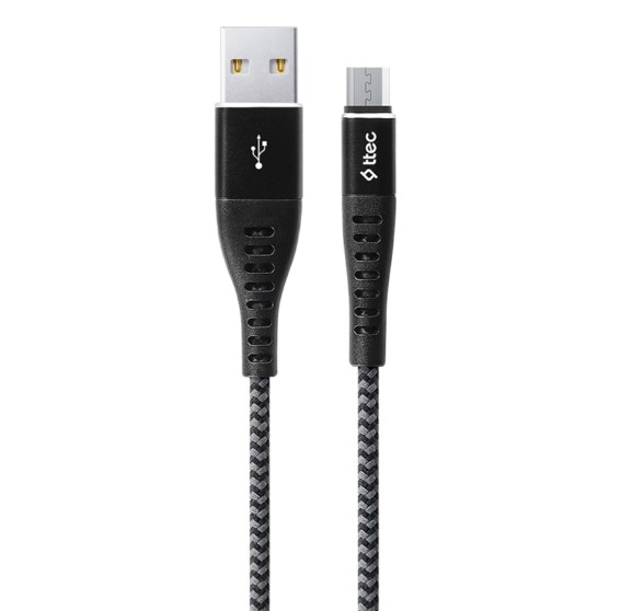 Кабель Ttec USB - micro USB (M/M), ExtremeCable, 1.5 м, Black (2DKX03MS) | ARAGO