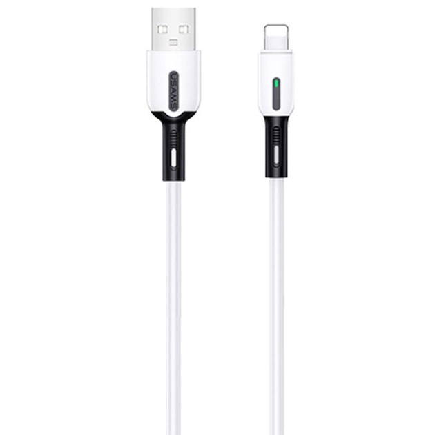 Кабель Usams US-SJ456 USB - Lightning, 2 м, White (SJ456USB01) | ARAGO