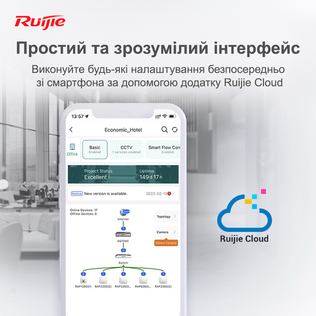 Маршрутизатор Ruijie Reyee RG-EG210G-E | ARAGO