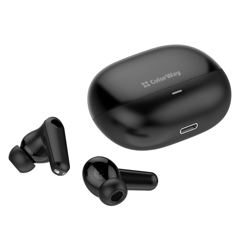 Bluetooth-гарнітура СolorWay Slim TWS-1 Earbuds Long Life Black (CW-TWS1BK1) | ARAGO