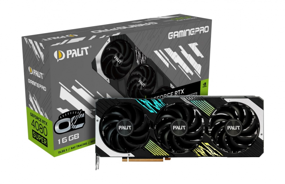 Відеокарта GF RTX 4080 Super 16GB GDDR6X GamingPro OC Palit (NED408ST19T2-1032A) | ARAGO