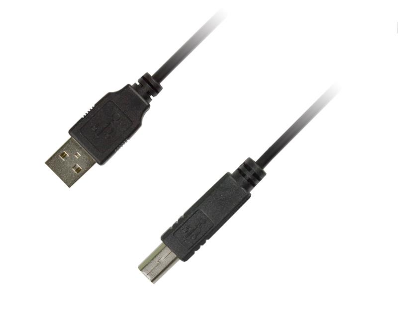 Кабель Piko USB - USB Type-B V 2.0 (M/M), 1.8м, чорний (1283126474033) | ARAGO