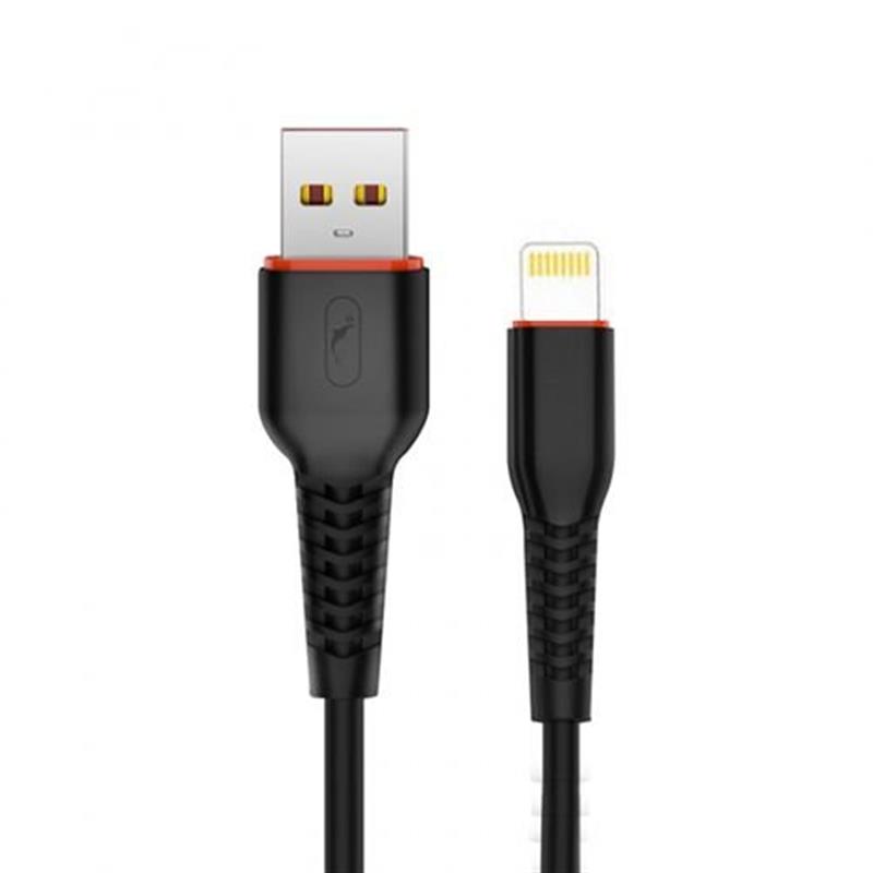 Кабель SkyDolphin S54L Soft USB - Lightning (M/M), 1 м, Black (USB-000428) | ARAGO