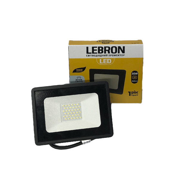 картинка Прожектор світлодіодний LED Lebron LF, 30W,  2550Lm, 6000К от магазина Компания+