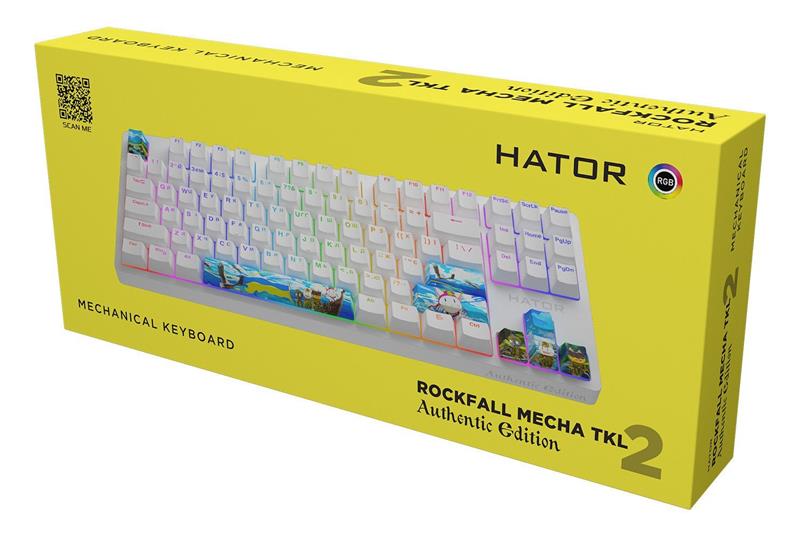 Клавіатура Hator Rockfall 2 Mecha TKL Authentic Edition Fighting Cats (HTK-532) | ARAGO