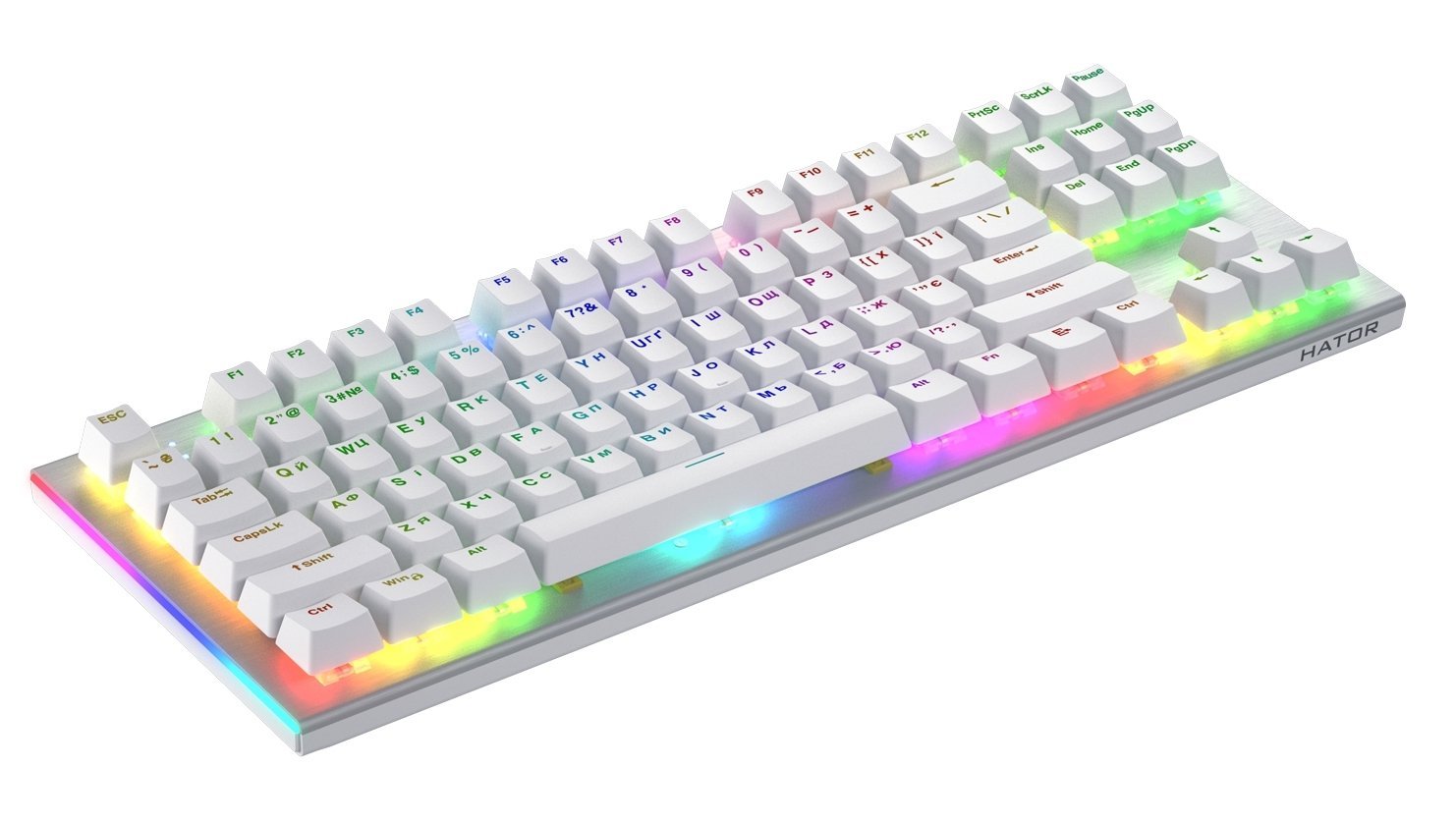 Клавіатура Hator Gravity X TKL Orange White (HTK551UA) | ARAGO